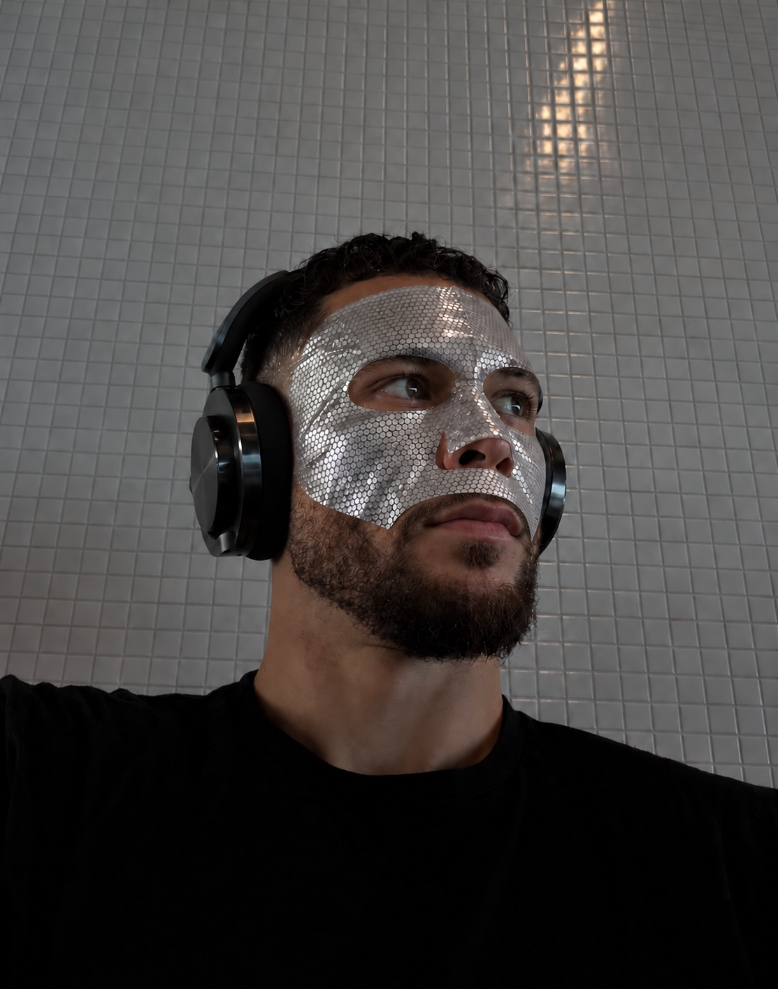 MDRN Hydration Layer mask in use